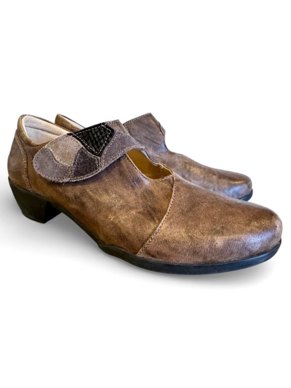 Fidelio Hallux Grace Comfort Shoes Women 6.5 Brown Leather Wide Toe Bunion EUC